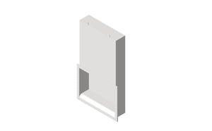 Traditional - All Purprose Cabinet - Shelf and Towel Dispenser - Recessed Behind