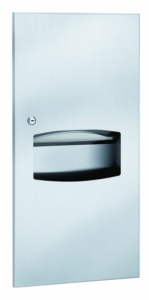 Recessed, Contemporary Series, 2 Gal. Cap., Towel Dispenser/ Waste Receptacle, 2