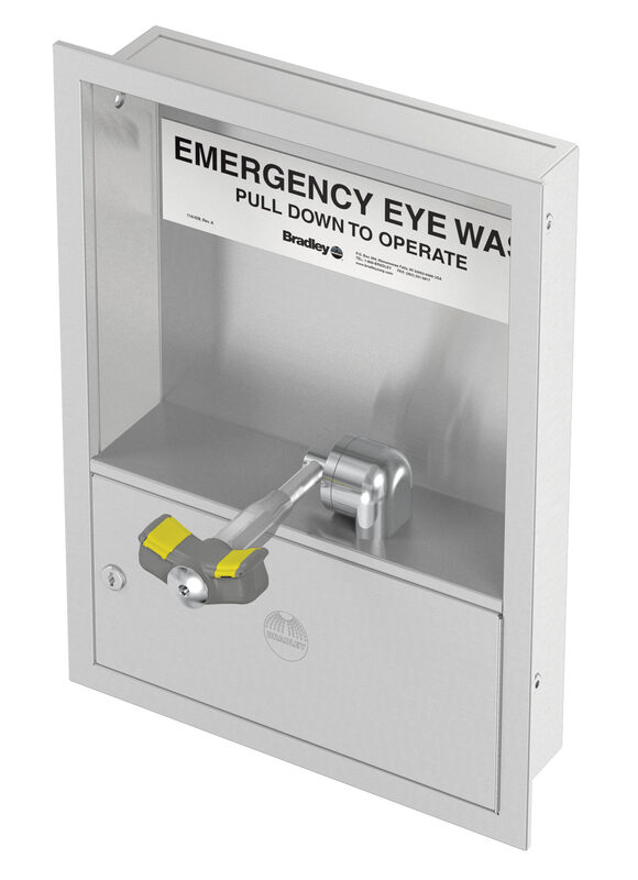 Safety Eyewash, Cabinet Mount