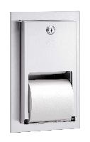 Recessed (6 per master carton), Double Roll Toilet Tissue Holder, 5412