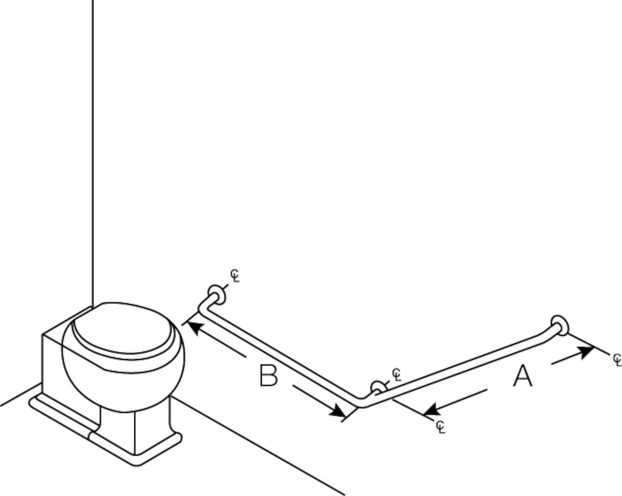Grab Bar, Concealed, 1-1/4 OD, Grab Bars, 8322-0551818
