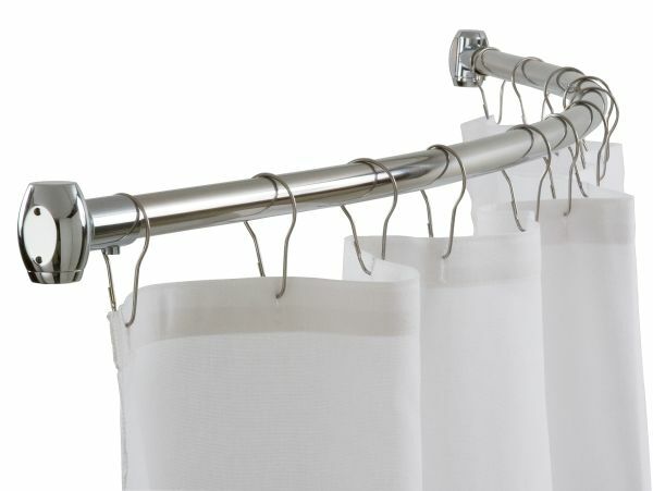 Curved Shower Curtain Rod - 60" Satin Finish, 9530-60
