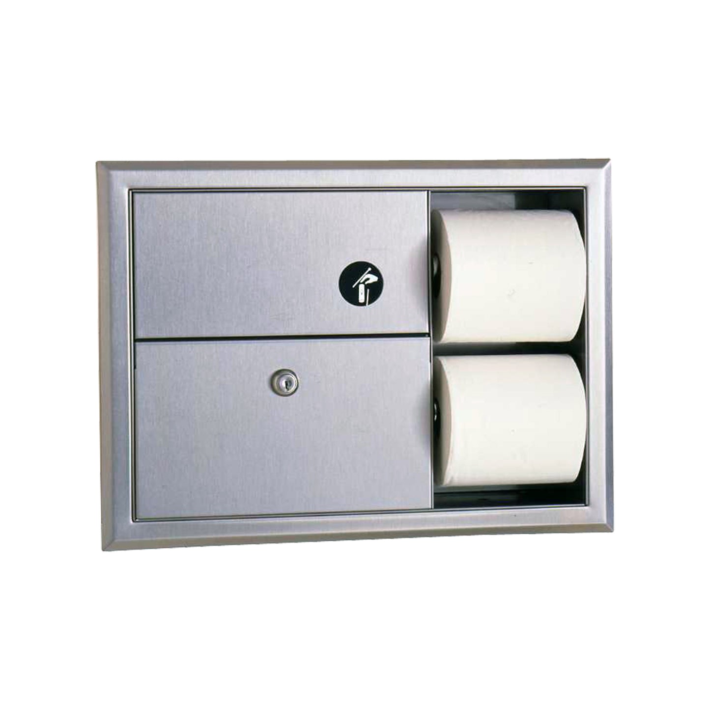 Sanitary Napkin Disposal And Toilet Tissue Dispenser