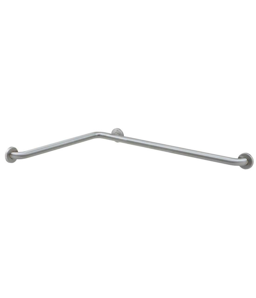1-1/2" Diameter Two-Wall Shower/Tub Compartment Grab Bar, Peened