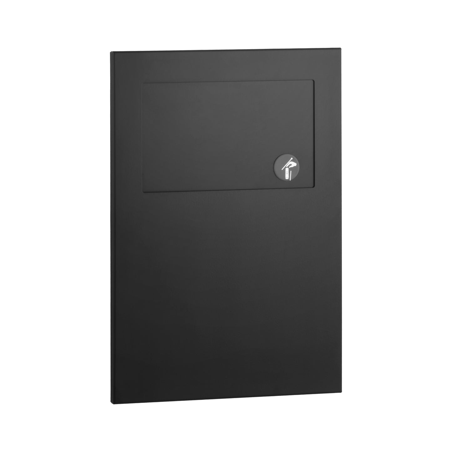 Recessed Sanitary Napkin Disposal, 1.2-Gal., Matte Black