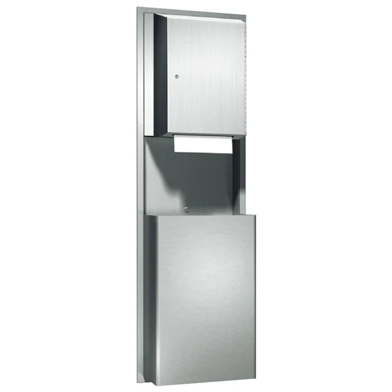 Traditional - Paper Towel Dispenser & Waste Receptacle - Roll - 13.3 gal. - Rece