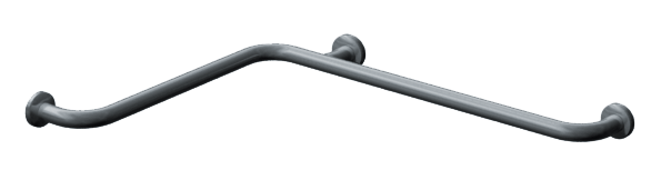 Snap Flange (1-1/4" O.D) Smooth - Horizontal Grab Bar, 24