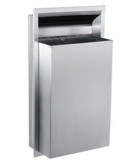 Recessed Waste Receptacle, 12-gal.