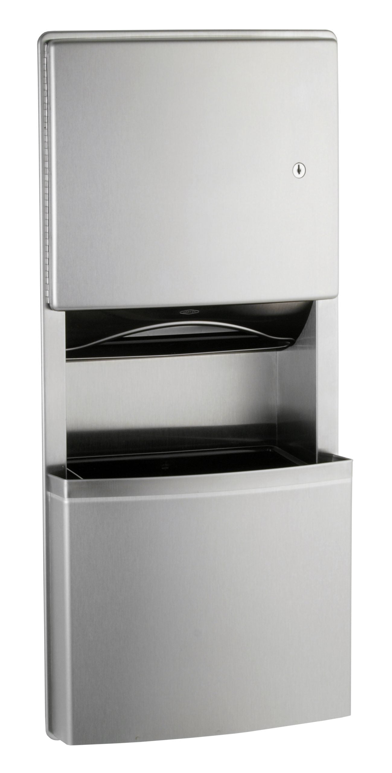 Recessed Paper Towel Dispenser/Waste Receptacle