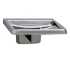 Surface-Mounted Soap Dish - Satin-Finish