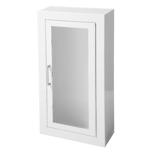JL Industries Ambassador surface mounted white steel fire extinguisher cabinet