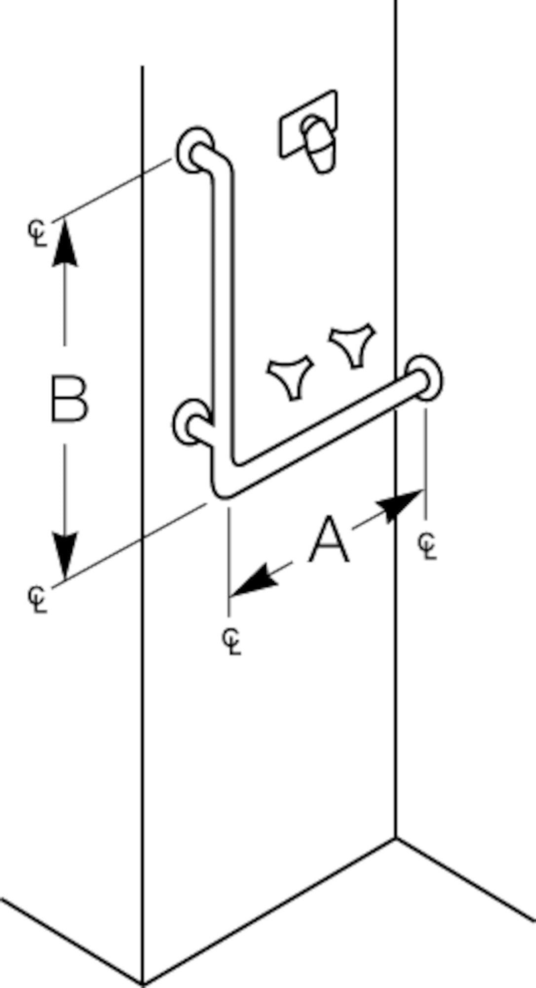 Grab Bar, Concealed, 1-1/2 OD, Grab Bars, 8120-0331836