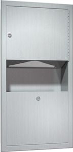 Traditional - Paper Towel Dispenser & Waste Receptacle - Multi, C-Fold - 2 gal.