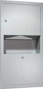 Traditional - Paper Towel Dispenser & Waste Receptacle - Multi, C-Fold - 2 gal.