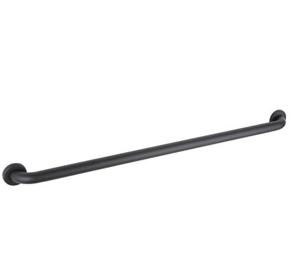 24" Straight Grab Bar with Concealed Flange, Matte Black