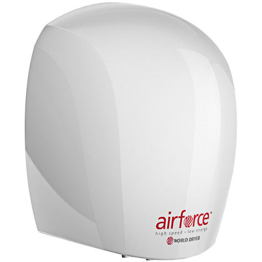 World Dryer J-974A3 AirForce Automatic Hand Dryer White Aluminum, 120V 1100W
