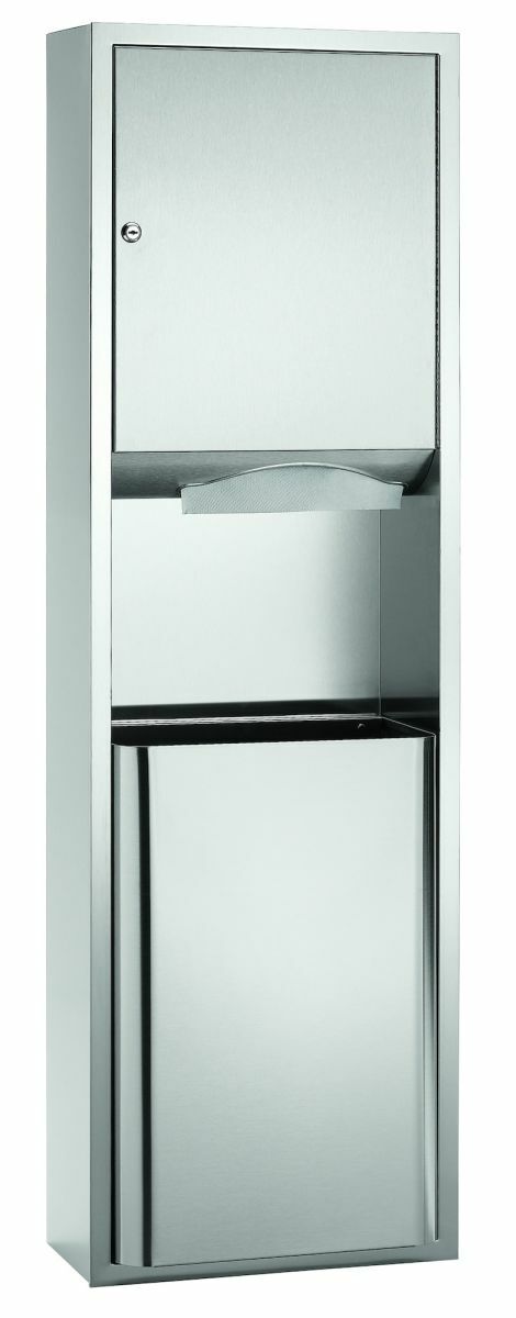 Recessed 12 Gal. Cap., Towel Dispenser/ Waste Receptacle, 237