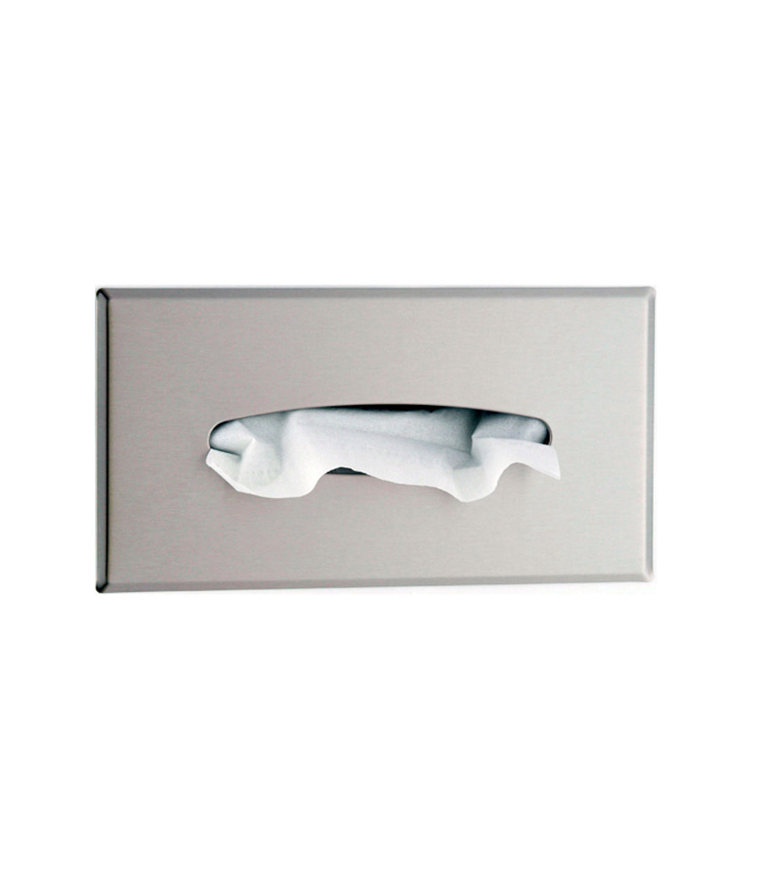 Recessed Facial Tissue Dispenser, Satin-Finish