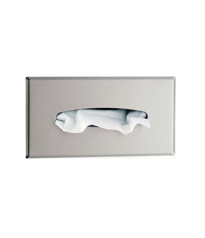 Recessed Facial Tissue Dispenser, Satin-Finish
