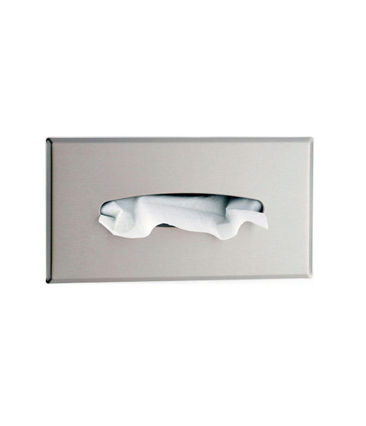 Recessed Facial Tissue Dispenser, Satin-Finish