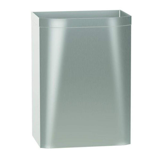 Bradley 3A15-110000 Diplomat Series Stainless Steel Surface Mounted Waste Receptacle, 16.5 Gallon Capacity