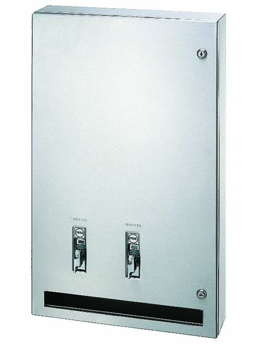 Napkin/Tampon Vendor, Surf-Mtd,$.50