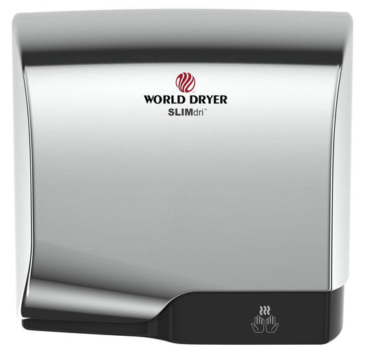 World Dryer L-970A SLIMdri Polished Chrome ADA Hand Dryer - Universal Voltage-