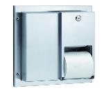 Partition Mtd., Double Roll Toilet Tissue Holder, 5422