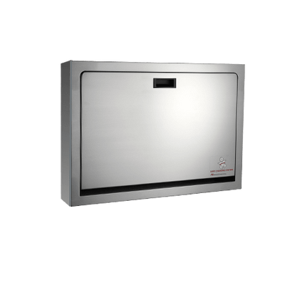 Baby Changing Station -  Horizontal - Stainless Steel - Surface Mounted