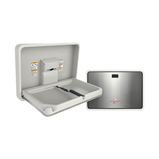 Stainless Steel Vertical Recessed-Mounted Changing Station