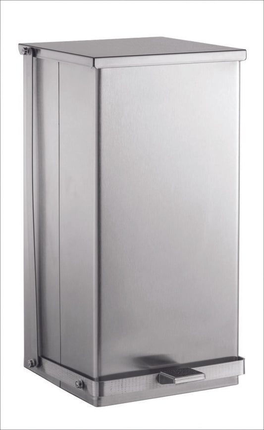 Foot-Operated Waste Receptacle, 12-Gallon