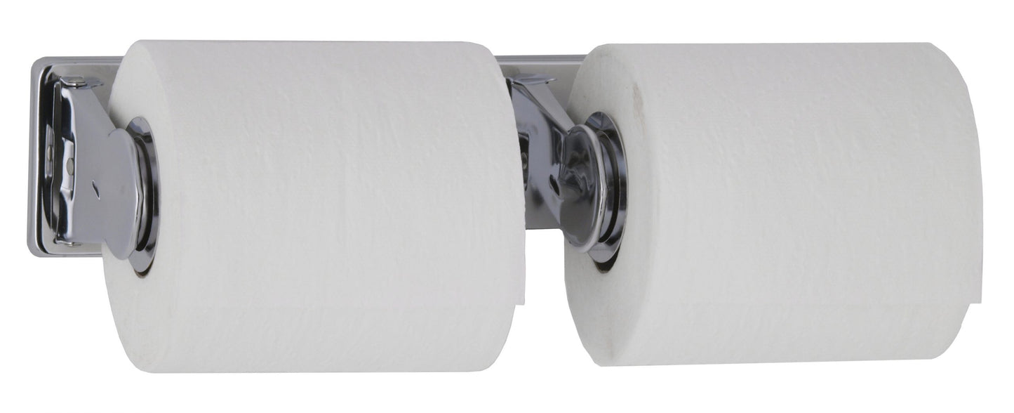 Vandal-Resistant Toilet Tissue Dispenser for Two Rolls