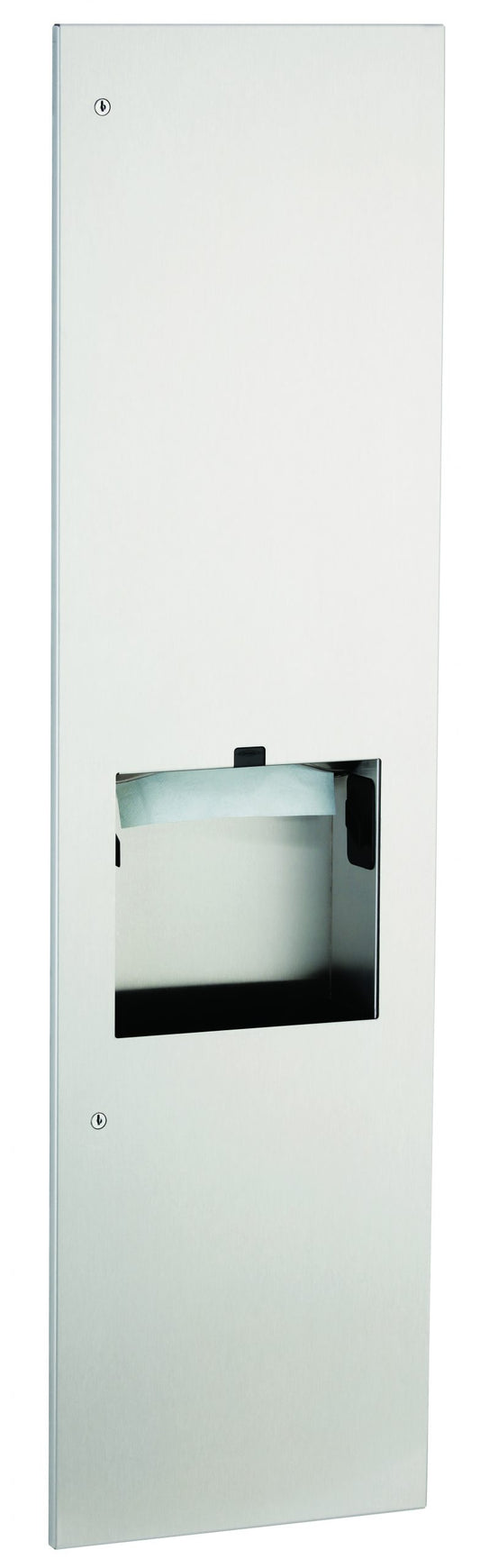 Towel Dispenser, Hand Dryer & Waste, Recessed 4-inch, 115V