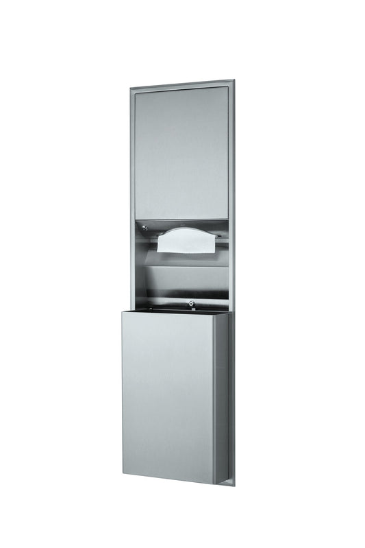 Convertible Paper Towel Dispenser/Waste Receptacle