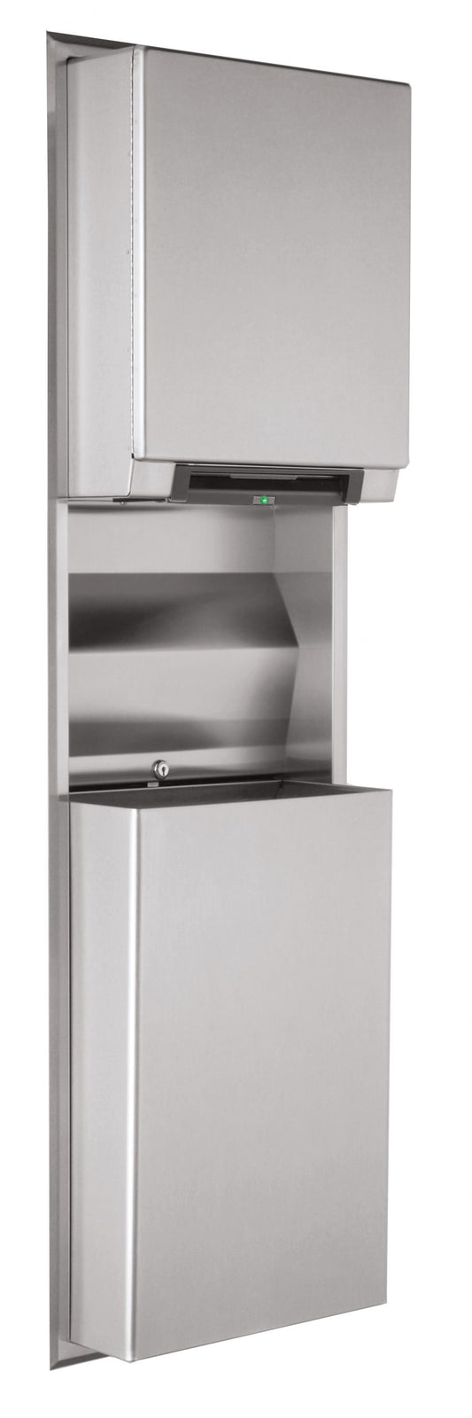 Convertible Automatic, Universal Roll Towel Dispenser/Waste Receptacle