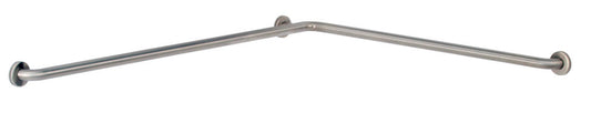 1-1/2" Diameter Two-Wall Toilet Compartment Grab Bar, Peened
