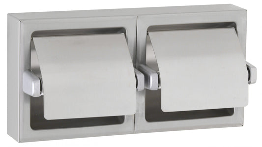 Toilet Tissue Dispenser with Hoods, Satin