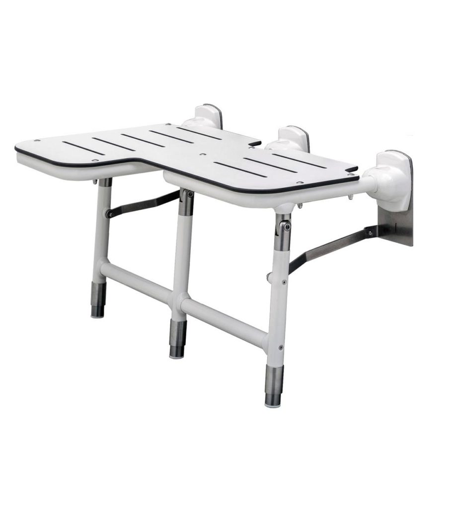 Bariatric Folding Shower Seat With Legs - Right Hand
