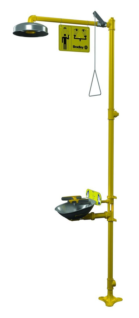 Safety Shower and Eye/Facewash, Combination Units, S19314TT