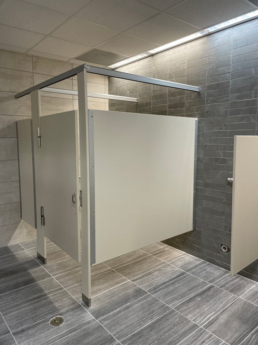 Restroom Stall, Plastic Laminate, ADA, In-Corner, ASI