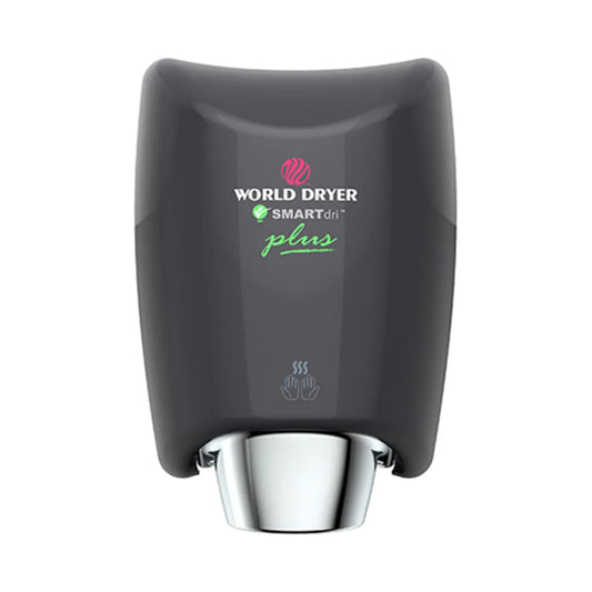 World Dryer K-162P2 SMARTdri Automatic Hand Dryer Black Aluminum  110-120V