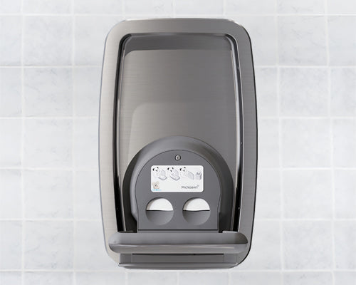Baby Changing Stations Stainless Steel Vertical Recessed-Mounted Changing Station