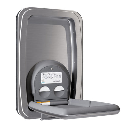 Baby Changing Stations SS Vertical Surface-Mounted Changing Station