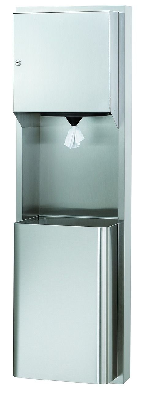 Towel/Waste, 18 Gal, Semi-Rec, Combination Units, 236-103600
