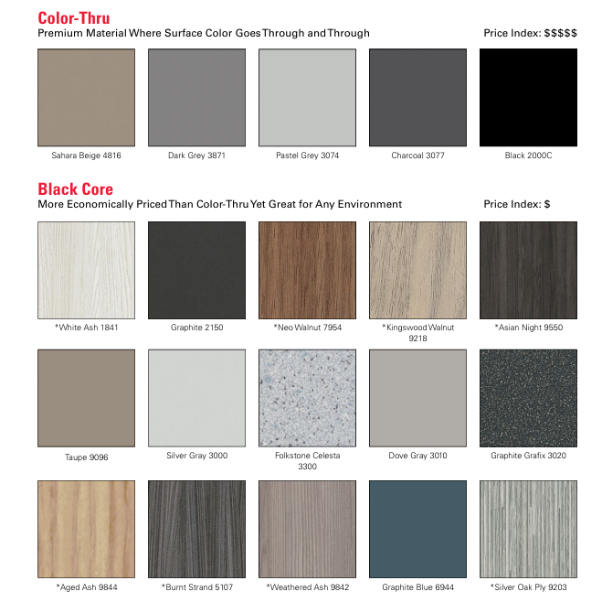 Wide Range of Colors