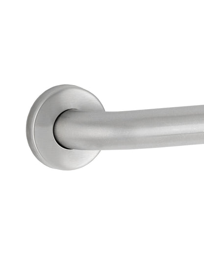 1-1/2" Dia. 304 Stainless Steel Straight Grab Bar with Concealed Mounting Snap Flange, Peened Finish