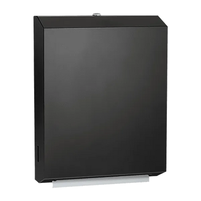 Matte Black - Paper Towel Dispenser - Multi, C-Fold - Powder Coated Stainless - Surface Mounted - NEW