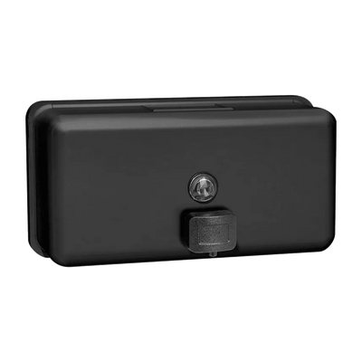 Matte Black - Soap Dispenser - Liquid, Horizontal - Powder Coated Stainless - 40 oz. - Surface Mounted - NEW