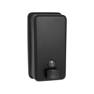 Matte Black - Soap Dispenser - Liquid, Vertical - Powder Coated Stainless - 40 oz. - Surface Mounted - NEW