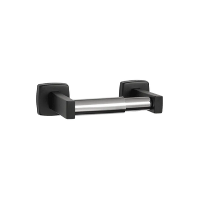 Matte Black - Toilet Tissue Holder - Single - Powder Coated Stainless - Surface Mounted - NEW